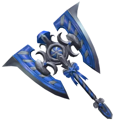 Blue Swirly Axe